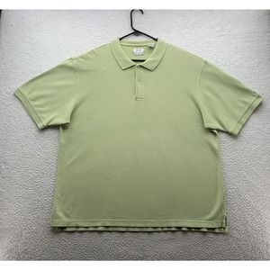 Izod Polo Shirt Mens 2XL XXL Green‎ Pima Cotton Mesh Preppy Golf Casual Dad
